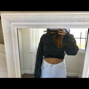Crop printed Urban Outfitters Sweater
